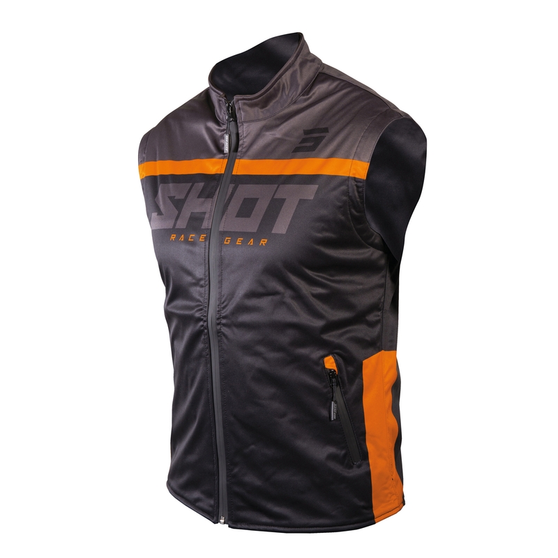 Softshellweste Shot Lite schwarz-orange sale Ausverkauf