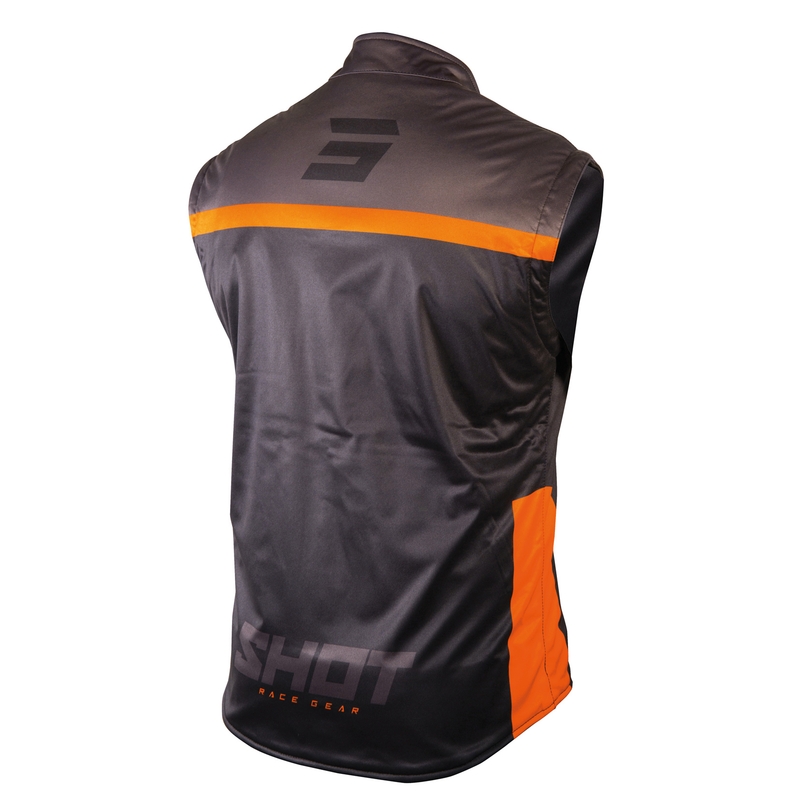 Softshellweste Shot Lite schwarz-orange sale Ausverkauf