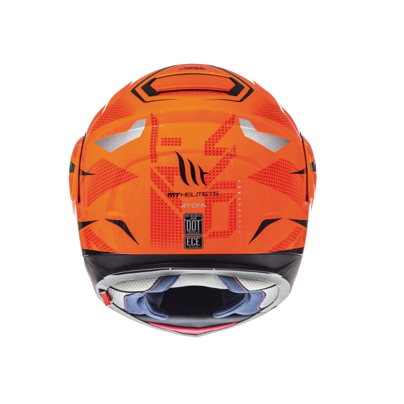MT Atom Divergence fluo orange tip-up Motorradhelm Ausverkauf