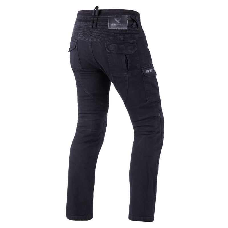 Street Racer Cargo CE Schwarze Motorradjeans