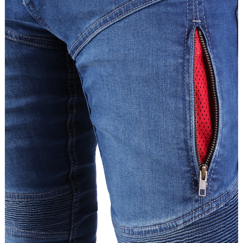 Street Racer Basic II CE Blaue Motorradjeans
