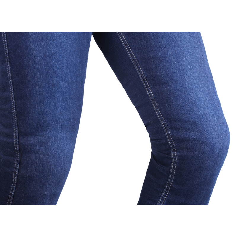 RSA Route CE Blau Beschnittene Motorradjeans