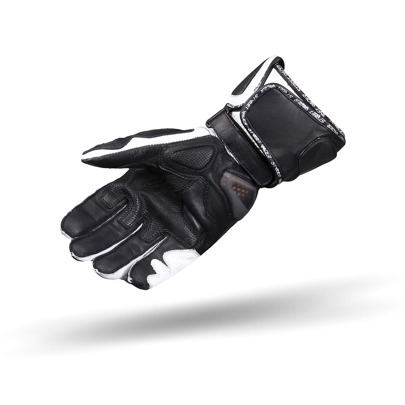 Motorradhandschuhe Street Racer Virus schwarz und weiß - Qualität II