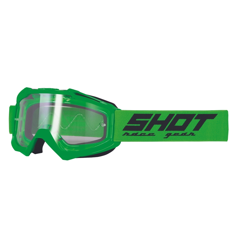 Motocross-Schutzbrille Shot Assault Solid fluo grün