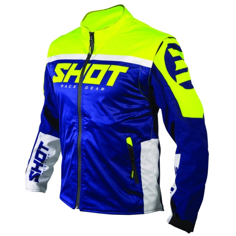 Softshelljacke Shot Lite blau-weiß-fluorgelb Ausverkauf