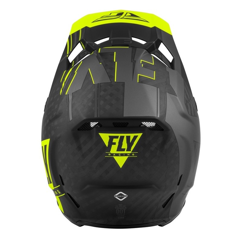 Motocross-Helm FLY Racing Formula Vector schwarz-grau-fluo gelb