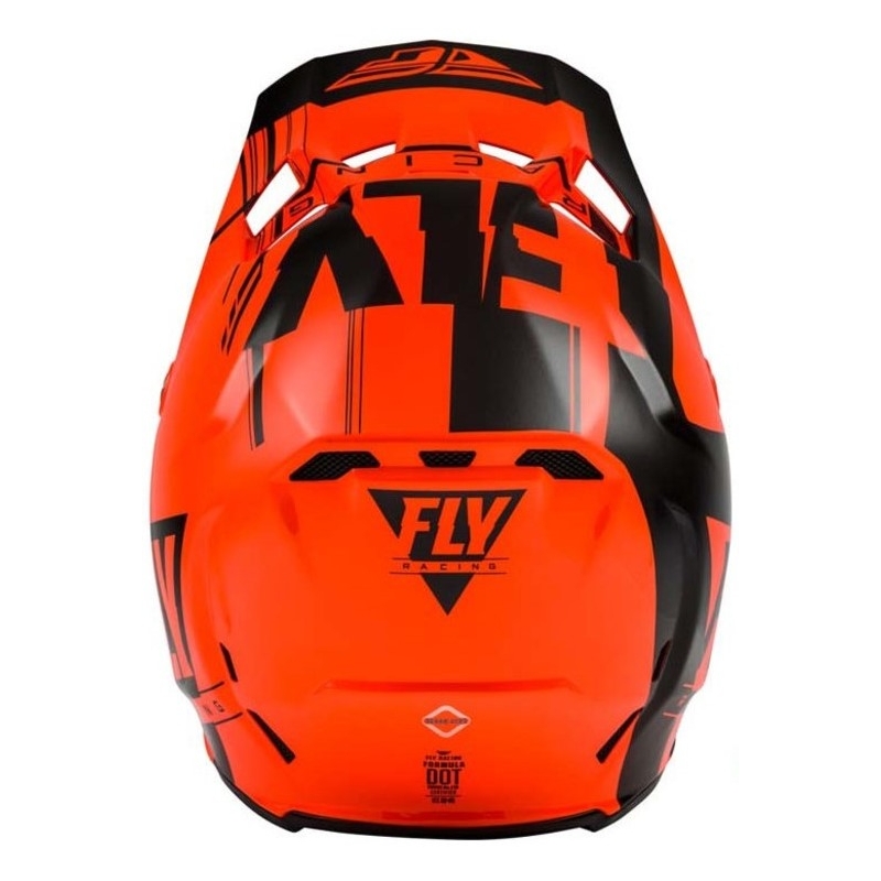 Motocross Helm FLY Racing Formula Vector schwarz-fluor orange