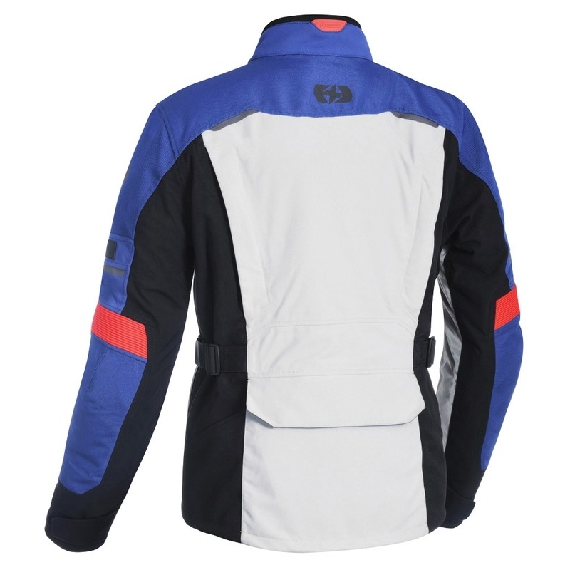 Oxford Advanced Mondial grau-schwarz-blaue Motorradjacke