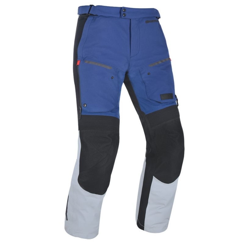 Oxford Advanced Mondial Grau-Schwarz-Blau Motorradhosen Ausverkauf