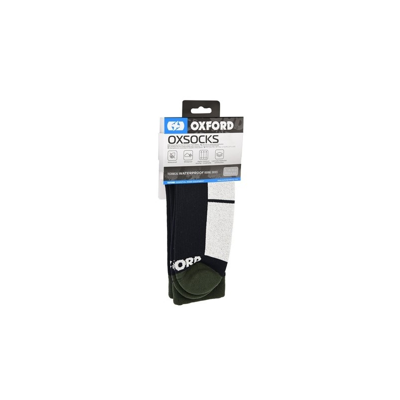 Wasserdichte Oxford-Socken mit Klimamembran schwarz