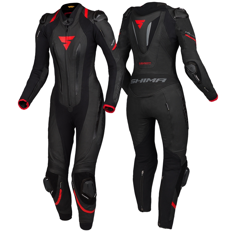 Damen-Einteiler Shima Miura RS schwarz-rot