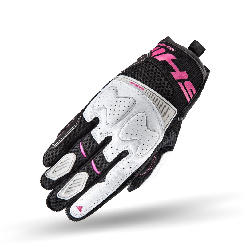 Shima Blaze Motorradhandschuhe für Frauen in Schwarz, Weiß und Rosa Ausverkauf