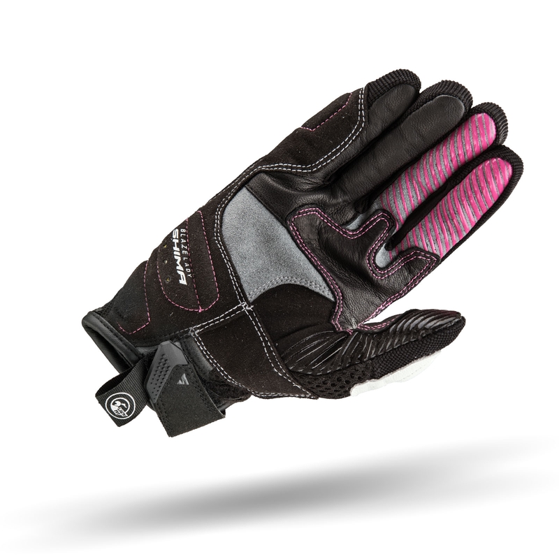 Shima Blaze Motorradhandschuhe für Frauen in Schwarz, Weiß und Rosa Ausverkauf