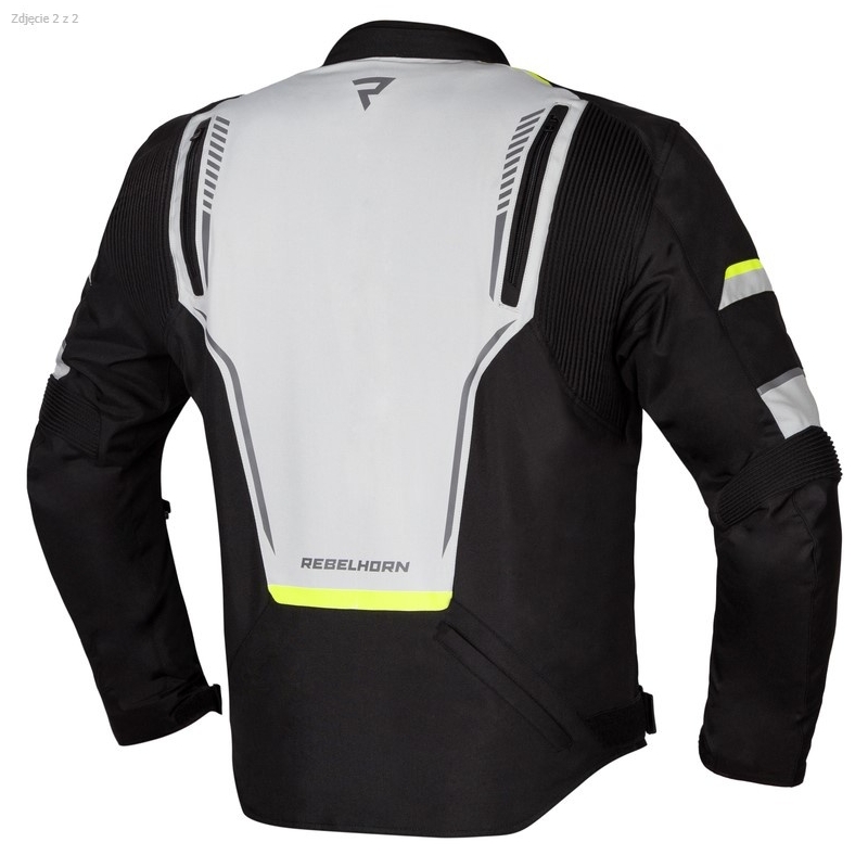 Motorradjacke Rebelhorn Blast grau-schwarz-fluo gelb Ausverkauf