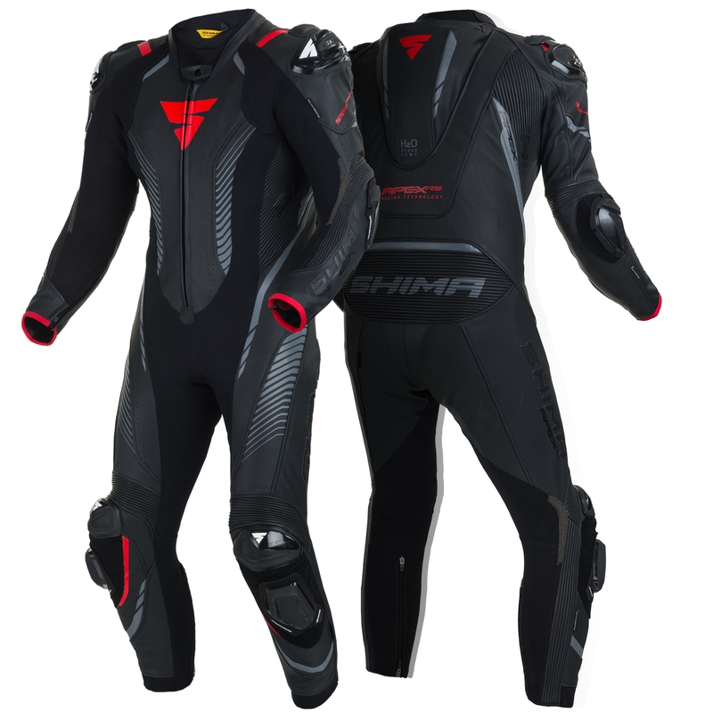 Einteilige Latzhose Shima Apex RS schwarz-rot Ausverkauf