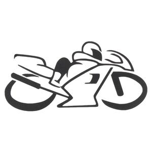 Aufkleber Silhouette Fahrrad schwarz