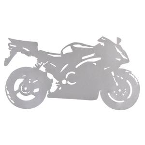 Aufkleber Silhouette Sport Bike silber