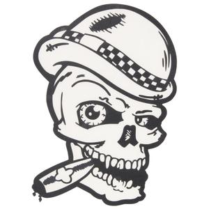 Aufkleber Totenkopf Zigarre