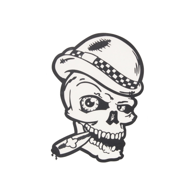 Aufkleber Totenkopf Zigarre