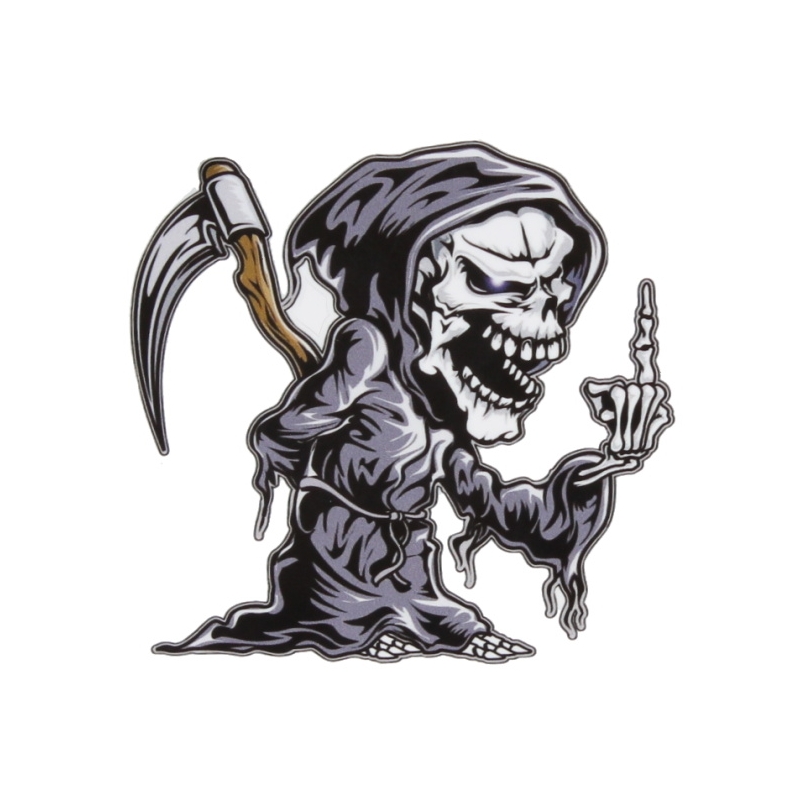 Aufkleber Totenkopf rechts
