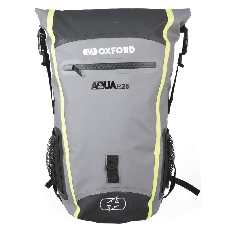 Oxford Aqua B25 wasserdichter Rucksack schwarz-grau-fluo gelb 25 l