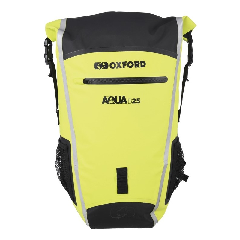 Wasserdichter Rucksack Oxford Aqua B25 schwarz-fluo gelb 25 l