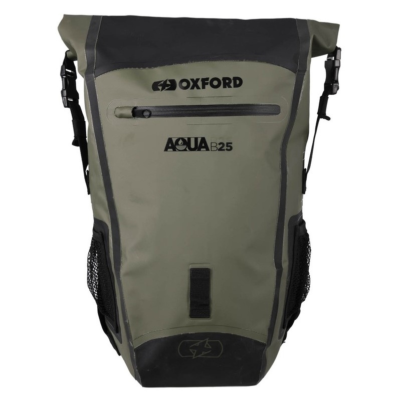 Wasserdichter Oxford Aqua B25 Schwarz-Khaki Grün 25 L Rucksack