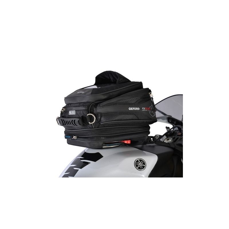 Tankrucksack für Motorrad Oxford Q15R QR schwarz 15 l