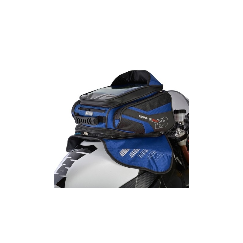 Tankrucksack für Motorrad Oxford M30R schwarz-blau