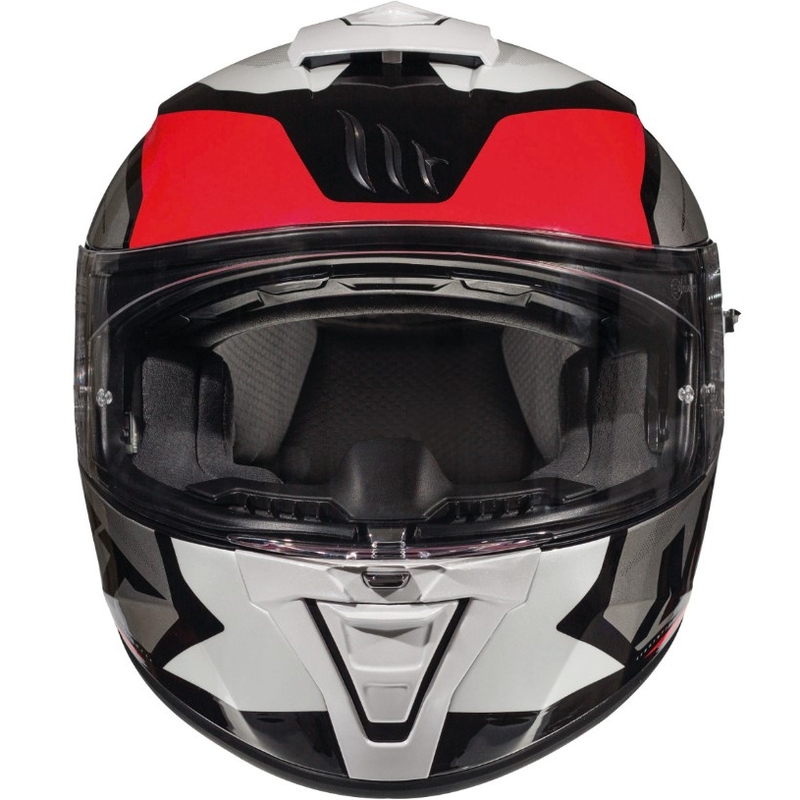 MT Blade 2 SV Trick schwarz-grau-roter Integral-Motorradhelm - Klasse II