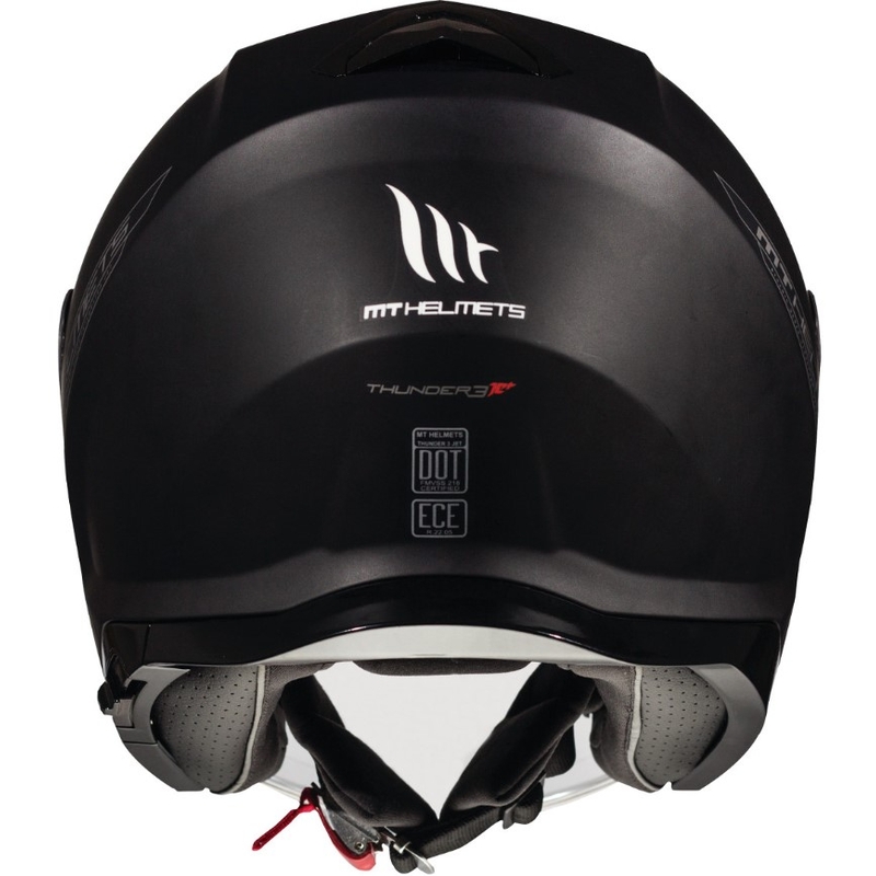 MT Thunder 3 SV Solid Black Matte Open Motorradhelm - Klasse II