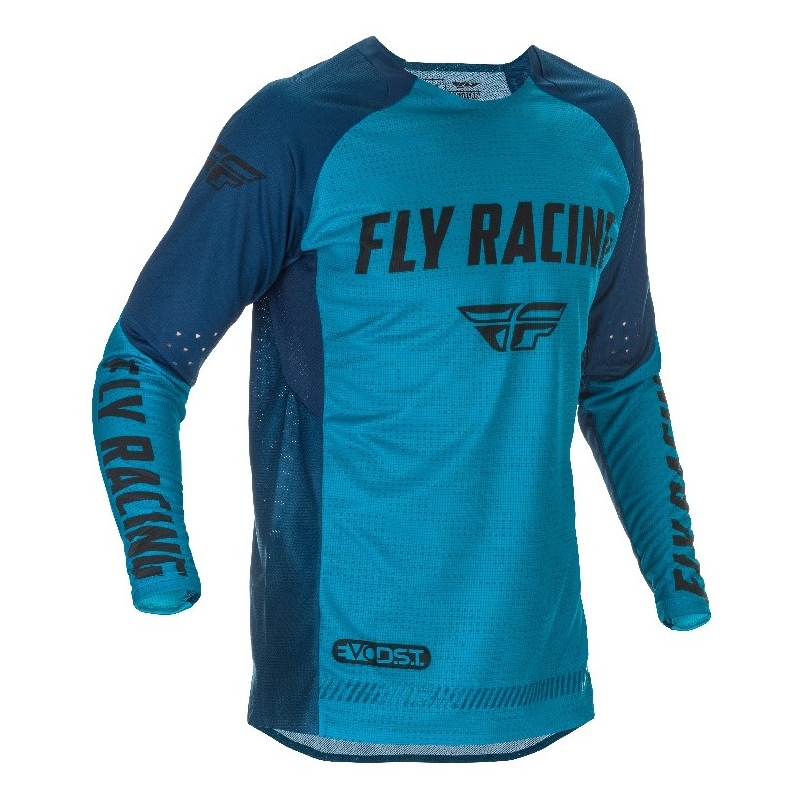 Motocross-Trikot FLY Racing Evolution 2021 blau-schwarz