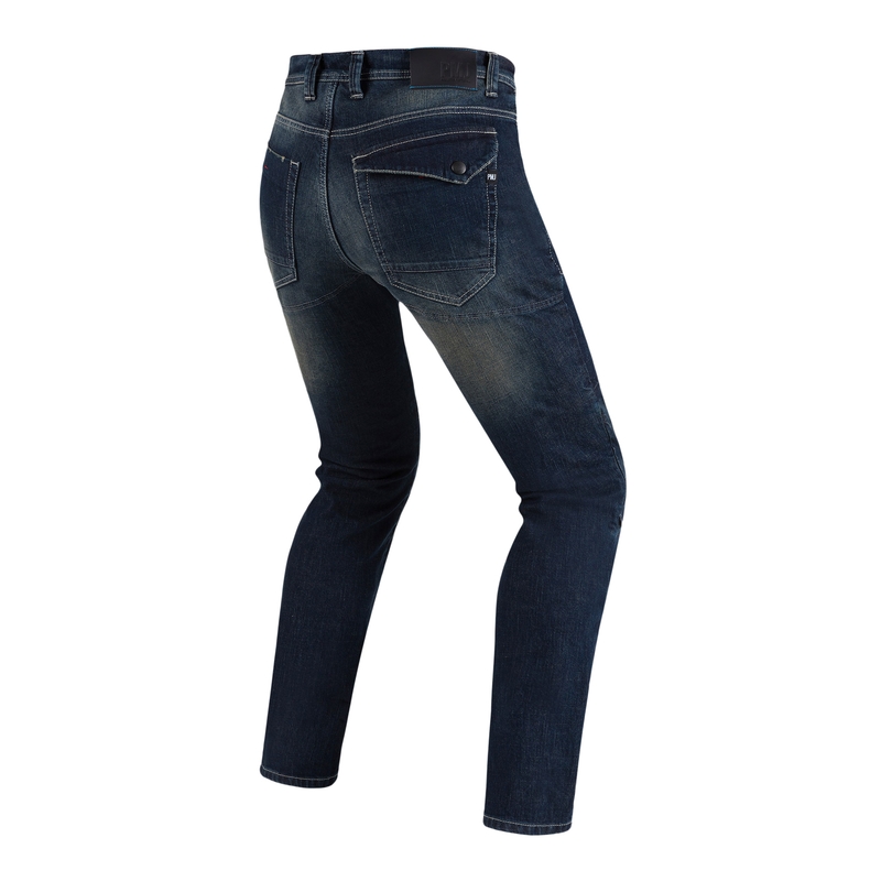 PMJ Vegas Dunkelblaue Motorradjeans Ausverkauf