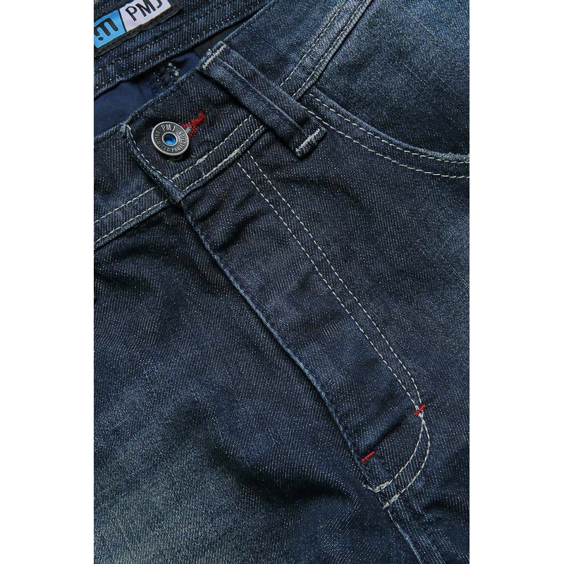 PMJ Vegas Dunkelblaue Motorradjeans Ausverkauf