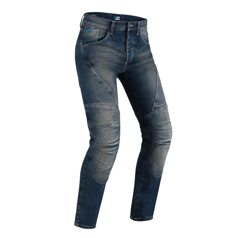PMJ Dallas Blaue Motorradjeans Ausverkauf