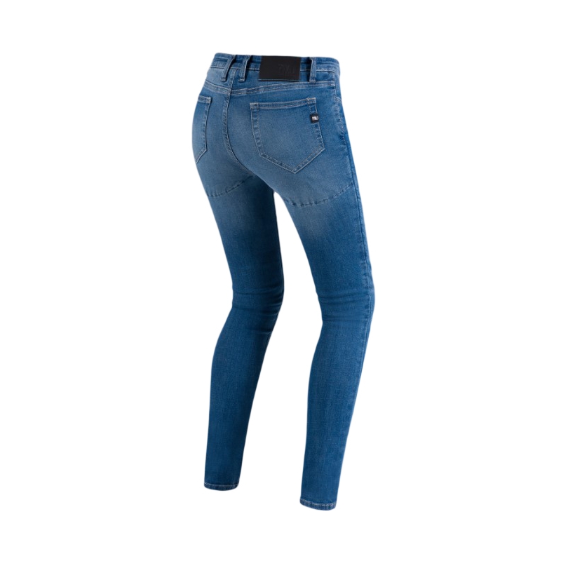 PMJ Skinny Blaue Motorradjeans für Frauen Ausverkauf