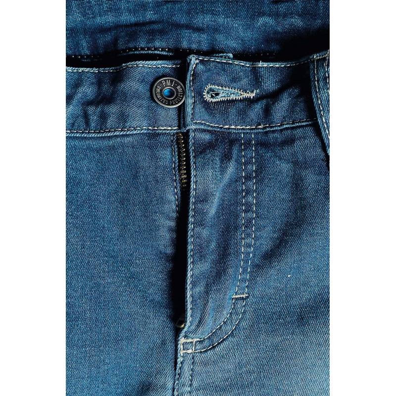 PMJ Skinny Blaue Motorradjeans für Frauen Ausverkauf