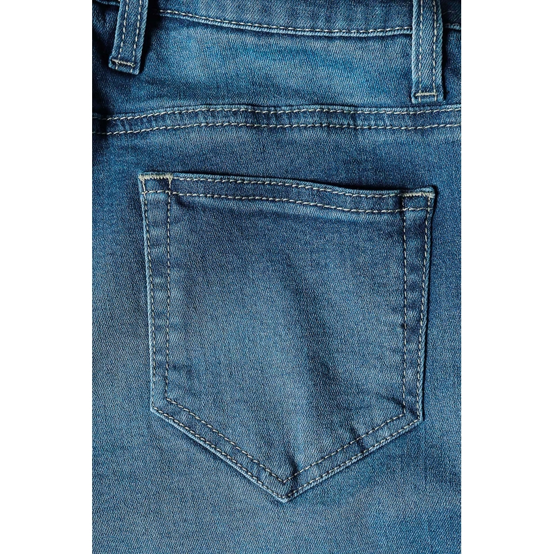 PMJ Skinny Blaue Motorradjeans für Frauen Ausverkauf