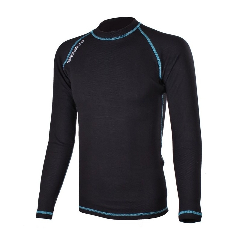 Thermoshirt RSA Heat, schwarz-blau, langärmlig