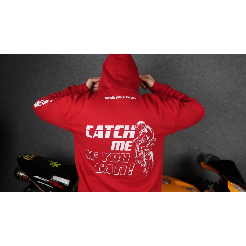 Sweatshirt Fangen Sie mich, wenn Sie können rot