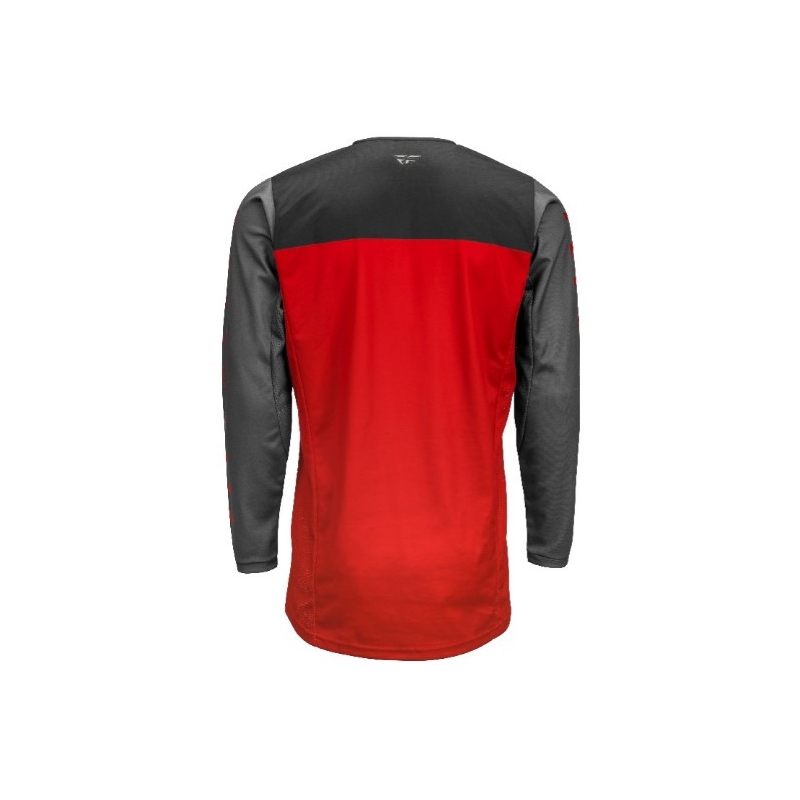 Motocross Trikot FLY Racing Kinetic K121 2021 rot-grau-schwarz Ausverkauf