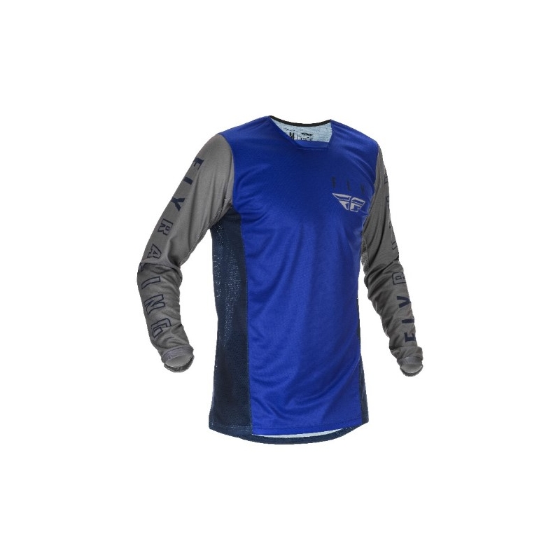 Motocross Trikot FLY Racing Kinetic K121 2021 blau-grau