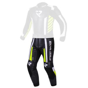 Men's Street Racer GT6 schwarz-weiß-fluorgelbe Hose Ausverkauf