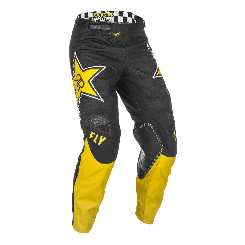 Motocross-Hose FLY Racing Kinetic Rockstar 2021 gelb-schwarz