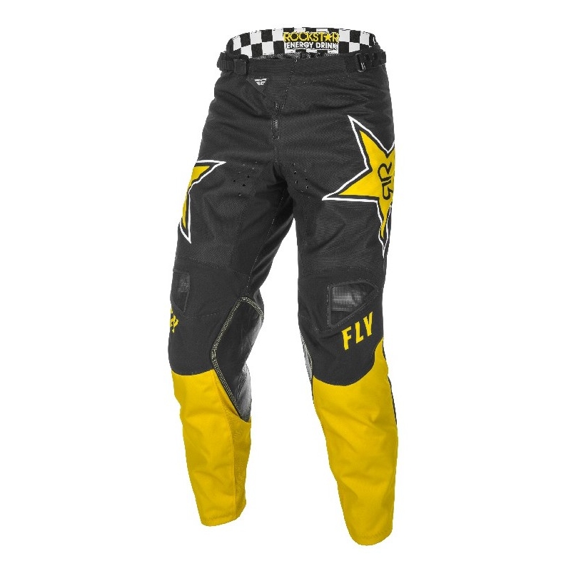 Motocross-Hose FLY Racing Kinetic Rockstar 2021 gelb-schwarz