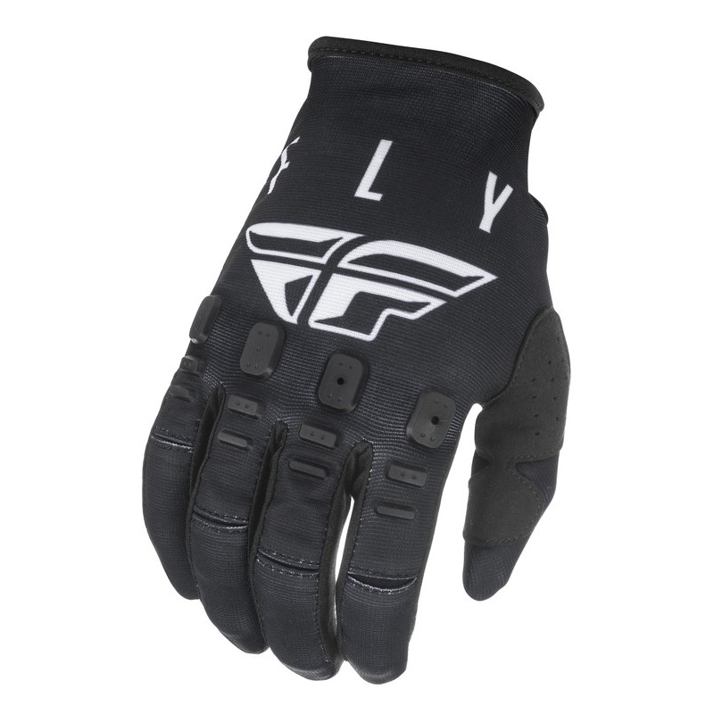Motocross-Handschuhe FLY Racing Kinetic K121 schwarz und weiß