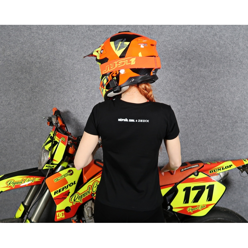 Damen-T-Shirt SUPERMOTO schwarz