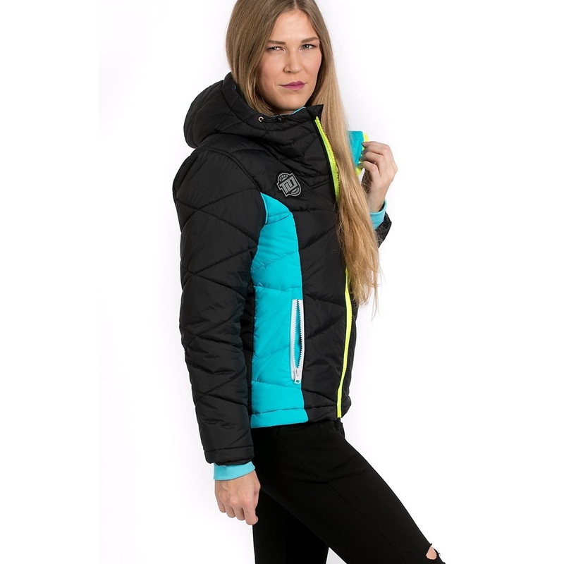 Women's 101 Riders Defrost Jacket schwarz-blau-fluo gelb