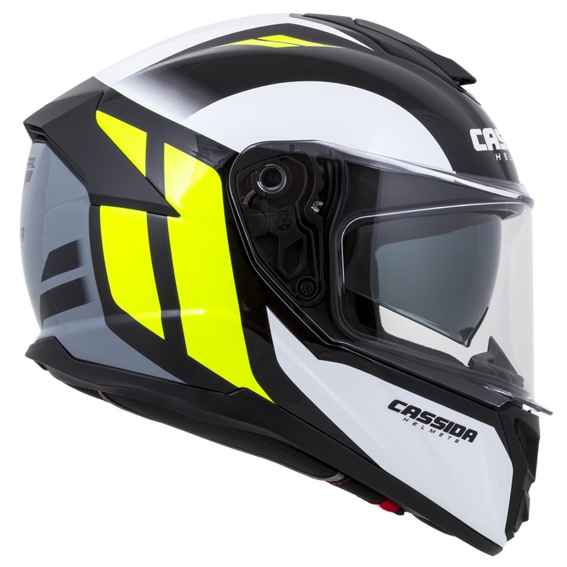Integralhelm Cassida Integral GT 2.0 Ikon schwarz-weiß-grau-fluo gelb
