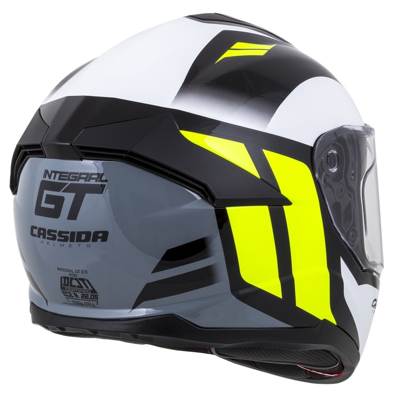 Integralhelm Cassida Integral GT 2.0 Ikon schwarz-weiß-grau-fluo gelb